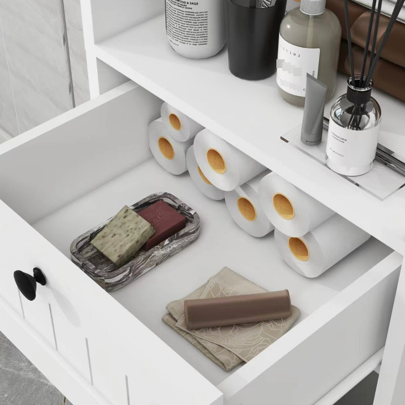 Armoire de trieuse à lessive blanche Space
