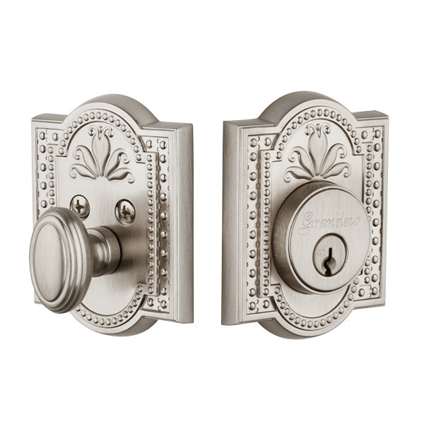 Verrou double cylindrique Parthenon, Nickel satiné