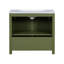 Meuble-lavabo de salle de bain de style moderne avec lavabo et armoire de rangement avec cadre en bois-738243070