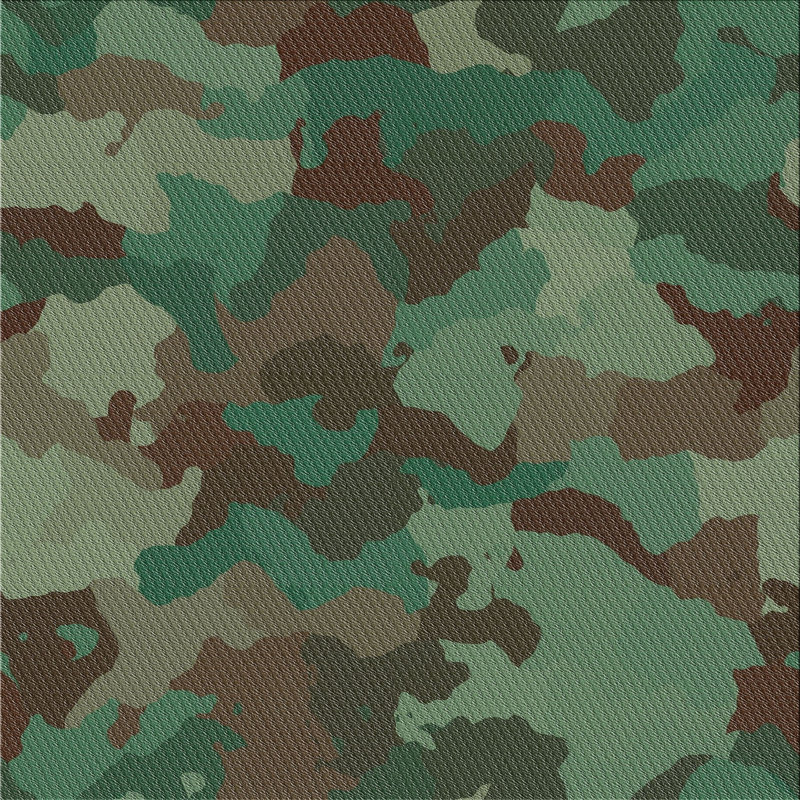 Tapis décoratif vert camouflage, Carré 6 pi