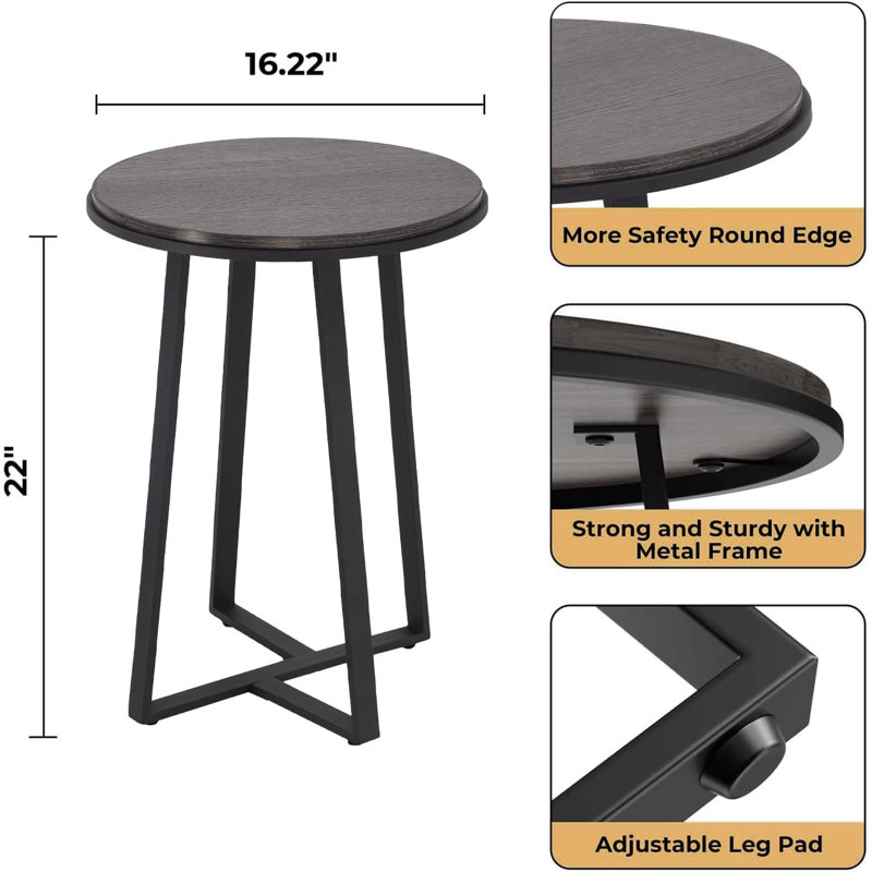 Tables gigognes Sieka, Gris