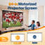 16:9 84 Inch Electric Projector Screen with Remote-129546588