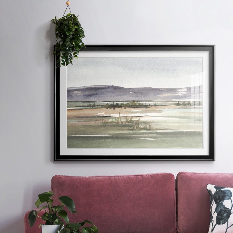 «Mute Marsh II», reproduction d'art encadrée, Noir, H 19 po x l 27 po x P 1,5 po
