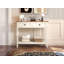 Console de style campagnard avec 2 tiroirs et tablette de rangement inférieure, table de couloir-1166360458