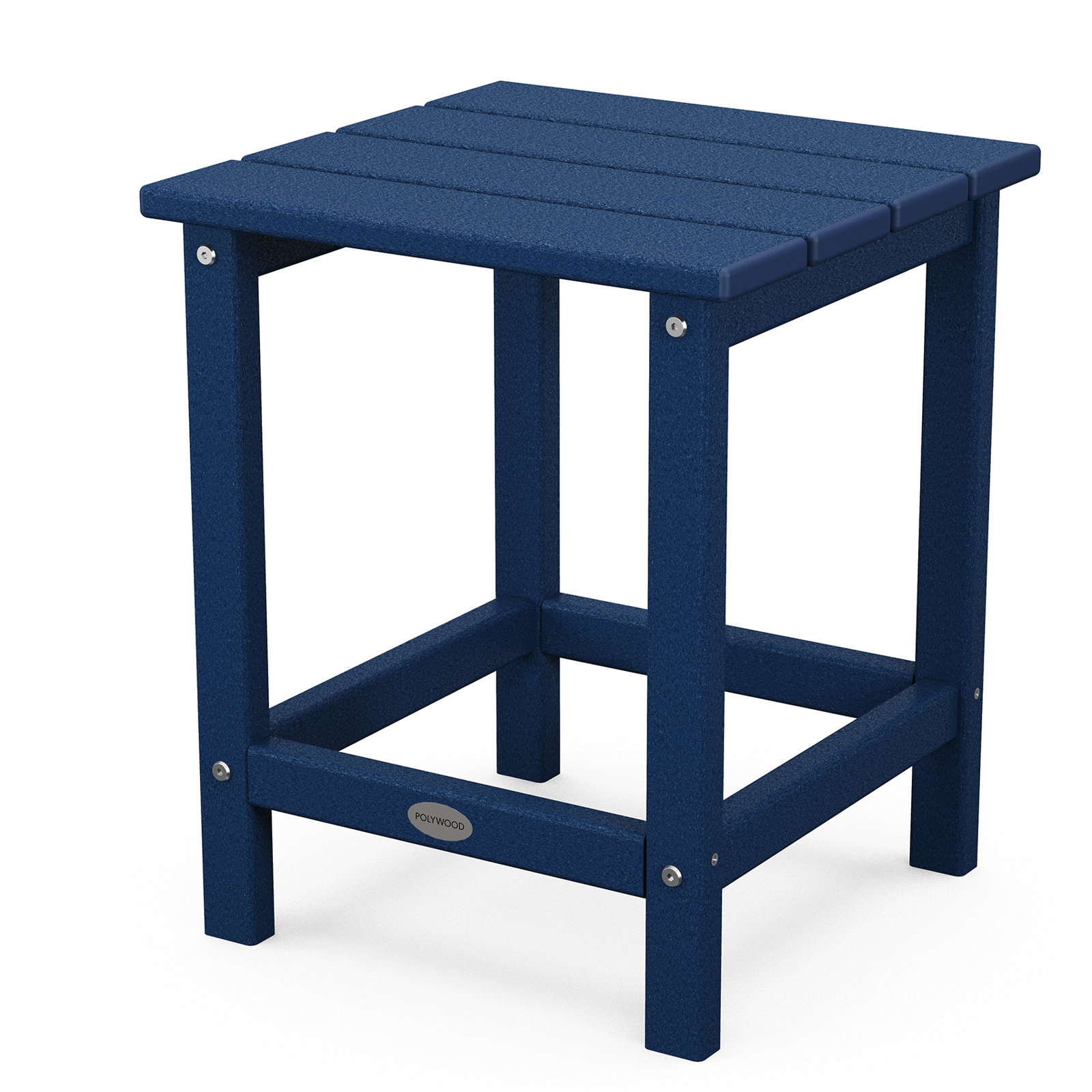 POLYWOOD® Long Island 15" Patio Side Table, Navy