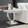 Traeshaun Faux Marble Top Metal Base End Table