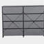 Commode 8 tiroirs avec grands tiroirs en tissu - Solution de rangement moderne noire pour l'organisation de vêtements et d'accessoires