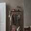MortiseTenon Coat Rack with Rattan Drawer