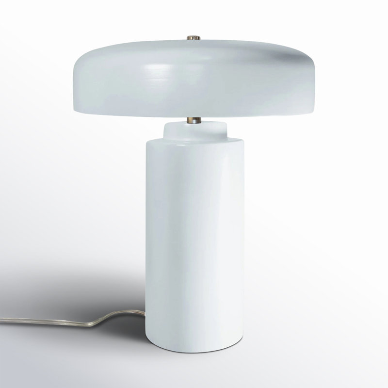 Lampe de table Percy, Blanc brillant