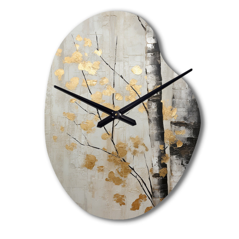 Horloge murale asymétrique grise, Petit