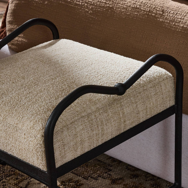 Leona Upholstered Accent Stool