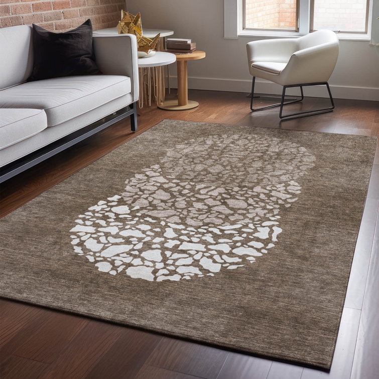 Premium Machine Washable Cerrito Chocolate Rug