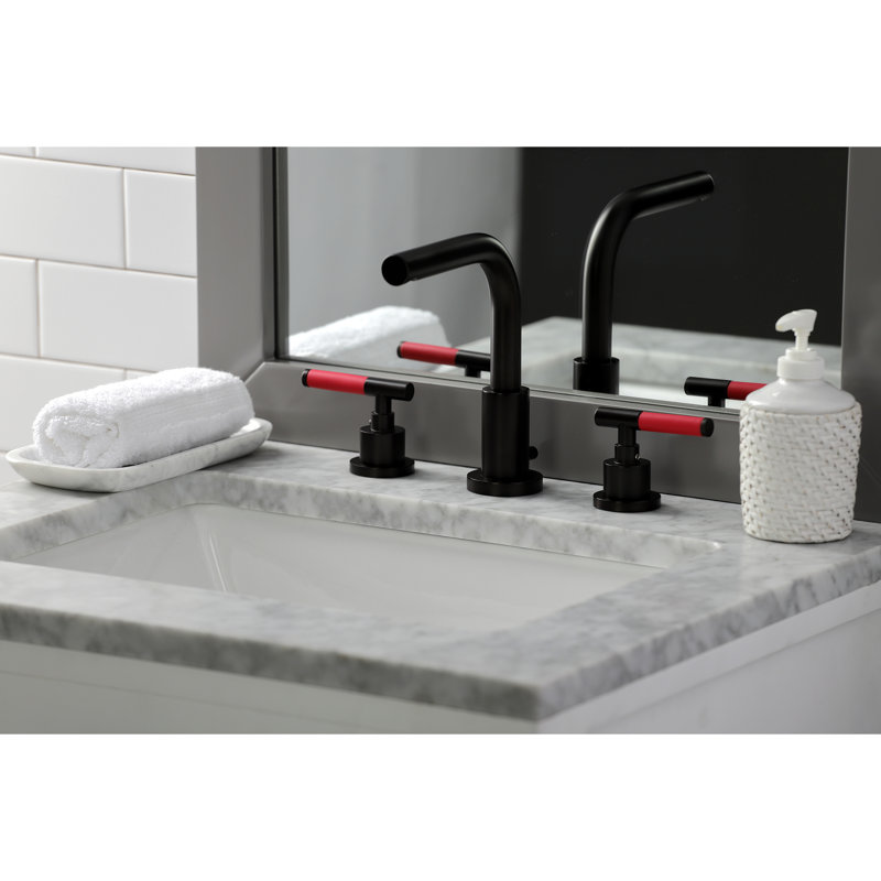 Robinet de salle de bain espacé avec ensemble de drain Kaiser, Bronze huilé