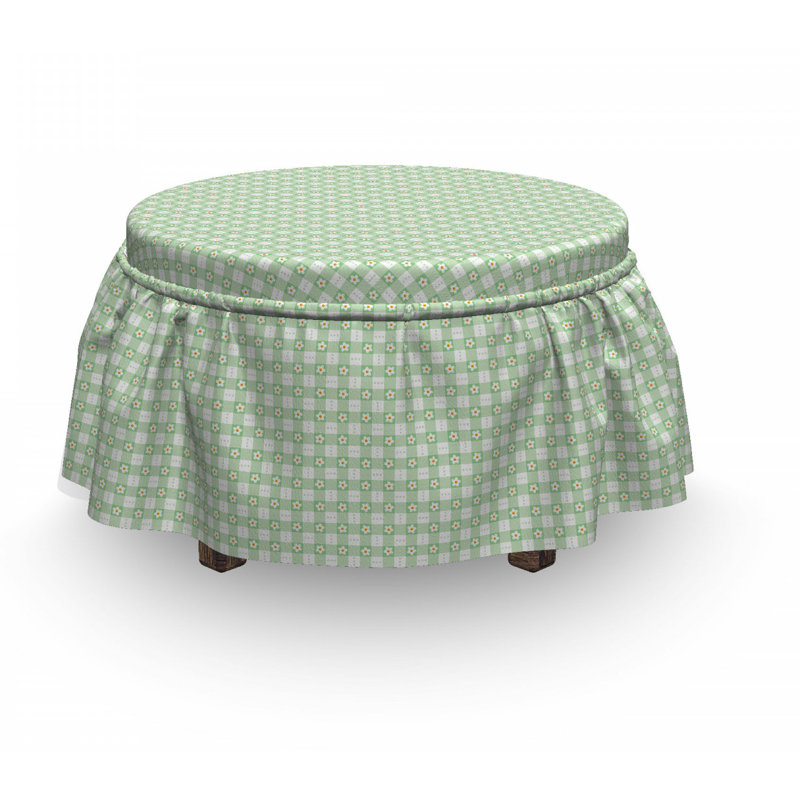 Box Cushion Ottoman Slipcover