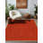 Nora Collection Digital Print Cotton-Polyester Red Oriental Rug-1873026822