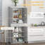 Armoire autoportante avec portes et tiroir HOMcom Modern Kitchen Pantry, étagère réglable, gris