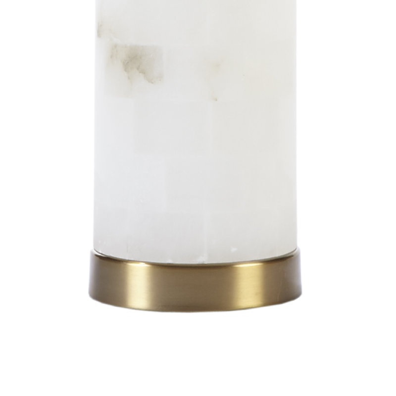 Greyleigh Afton White Alabaster Table Lamp