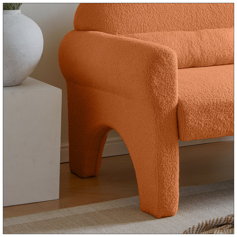Ensemble de canapé-lit 2 pièces, causeuse moderne en tissu et fauteuil d'appoint pour le salon