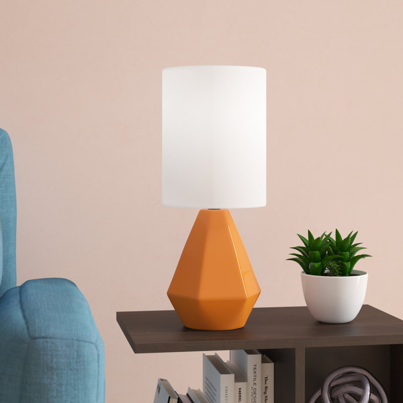 Lampe de table en céramique Bret, Orange