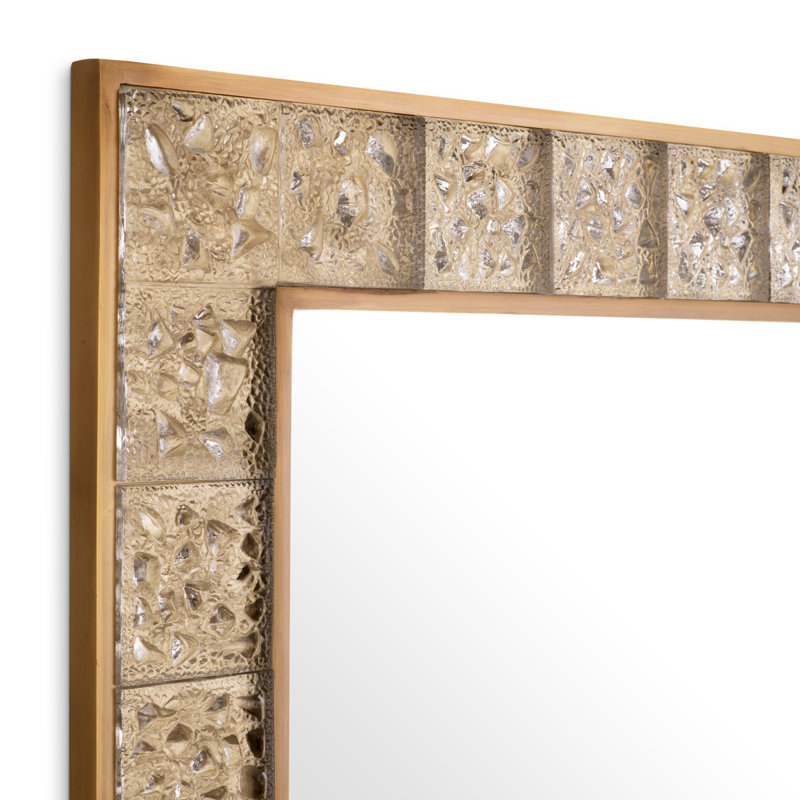 Mellot Square Brass Wall Mirror