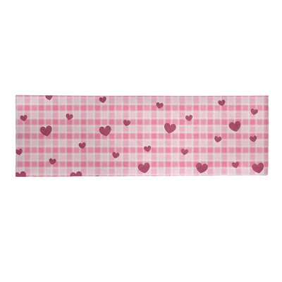 Tapis zone rose fait main