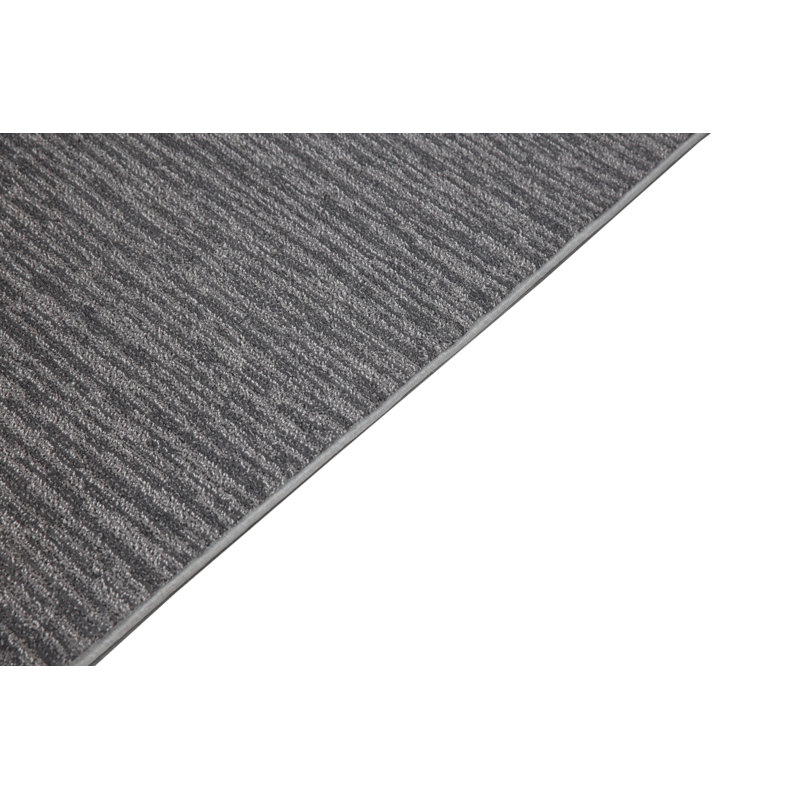 Tapis gris foncé Arvonio, Tapis de couloir 2 pi x 46 pi