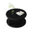 Table basse ronde en bois massif de 31,5 po, conception américaine, tablette ouverte à 2 niveaux, capacité de 100 lb, surface lisse, assemblage en 15 minutes en noir, finition de rangement, facile à installer-151073348