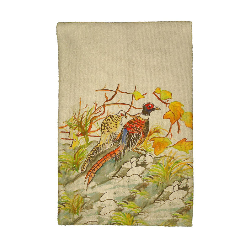 Serviette de thé faisan