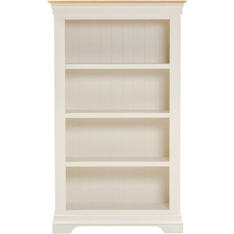 Adaleya 150cm H x 89cm W Bookcase, Ivory