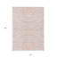 Tapis intérieur lavable 10 pi x 14 pi à imprimé animal rose et gris