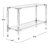 Funnell 47'' Glass Top Console Table-66292952