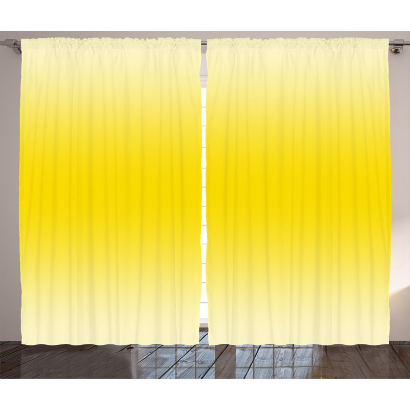 Jalon Semi Sheer Curtain Pair, 54" W x 96" L