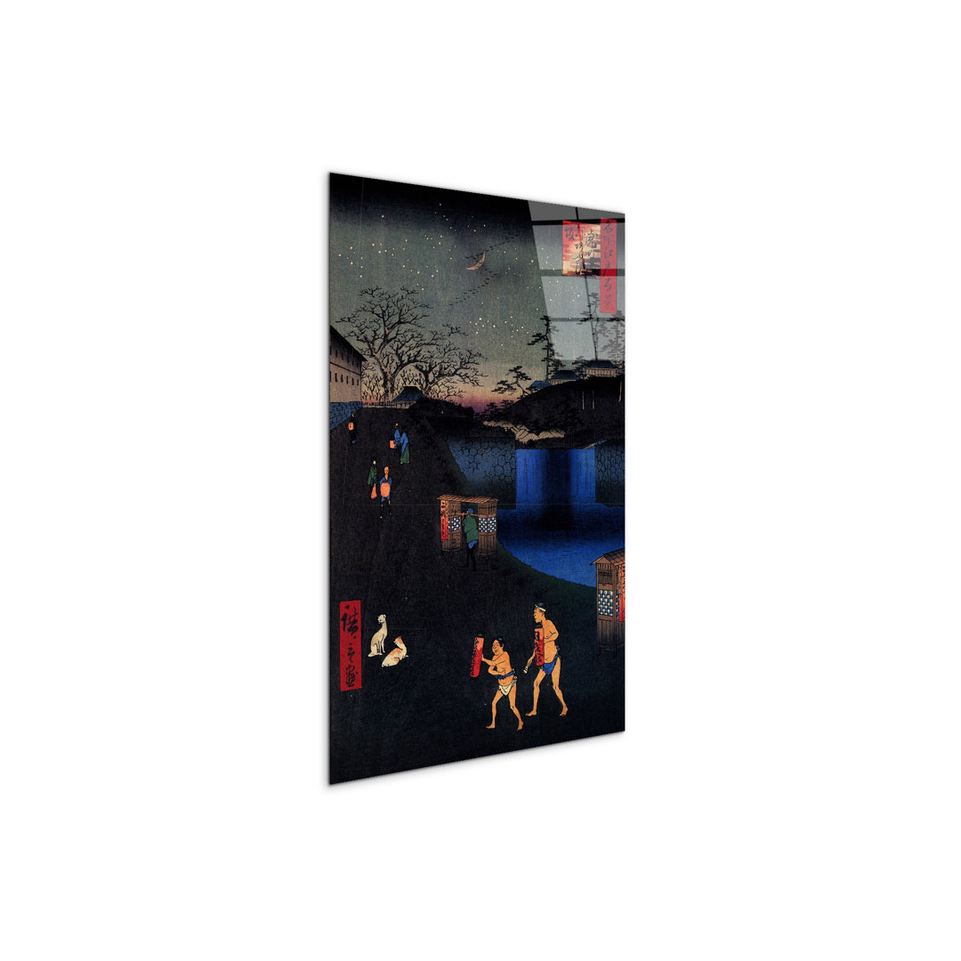 "Outside Toranomon Gate" by Hiroshige Utagawa 53×79.5 cm CrystalArt Acrylic Glass Effect, Lightweight Ready to Hang
