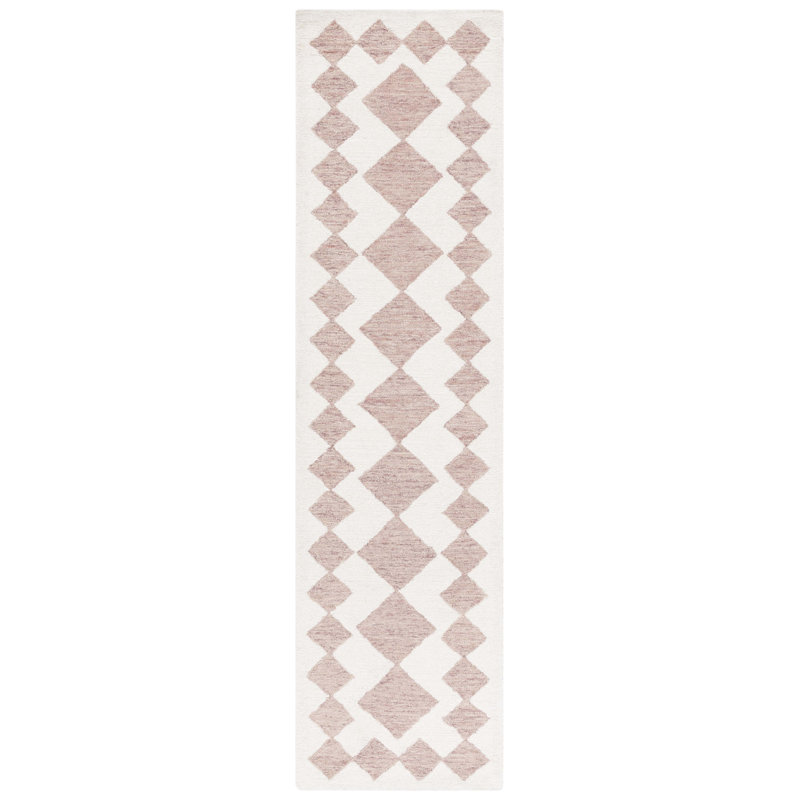 Hiliritas Ebony Hand Tufted Performance Geometric Rug, Runner 2'3" x 9'