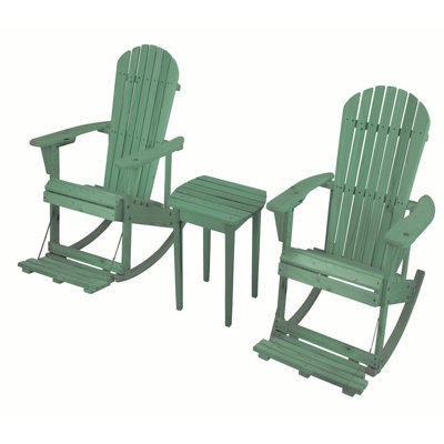 Scottsville Outdoor Adirondack Chair With Table