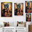 Chat noir jouant de la guitare - art mural chat-584182306-584182305