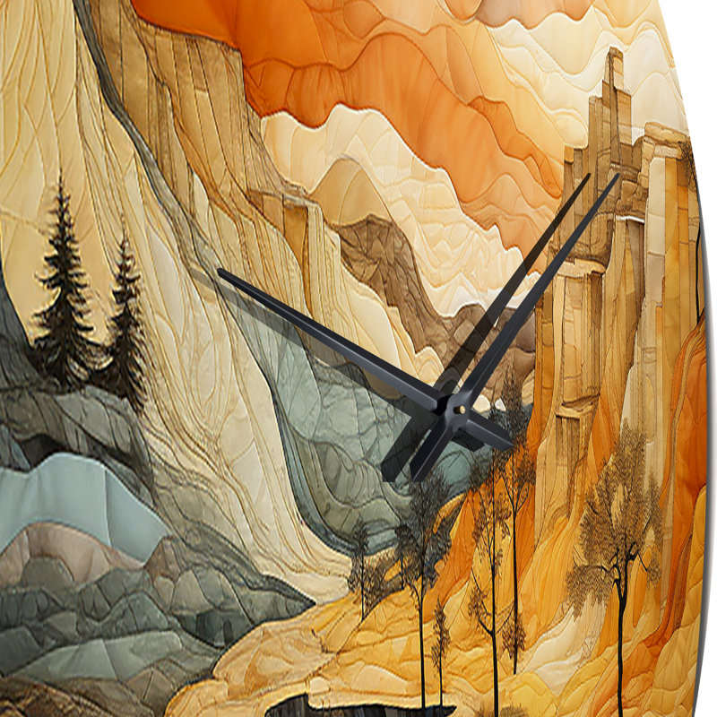 Horloge murale Cyane - Paysages, Petit
