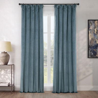 Matra Room Darkening Rod Pocket Single Curtain Panel