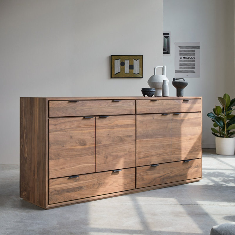 Senson 78.74'' W Solid Wood Sideboard