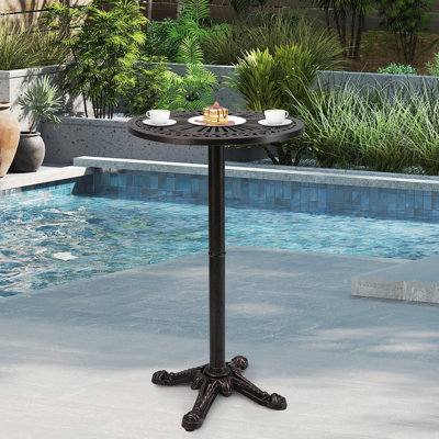 Round Outdoor Bar Table , 61cm cm W 61cm cm D