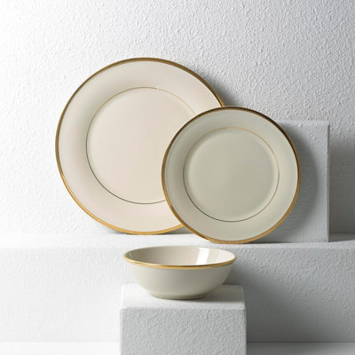 Lenox Eternal 3-Piece Place Setting, Dishwasher Safe, Ivory