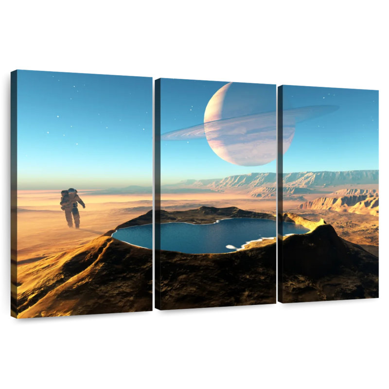 Kelan Space Crater, 42" H x 65" W