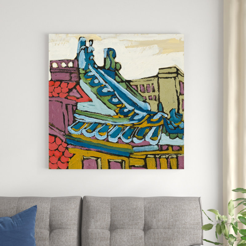 " Chinatown V " by Erin McGee Ferrell Painting Print, 36" H x 36" W x 1.25" D