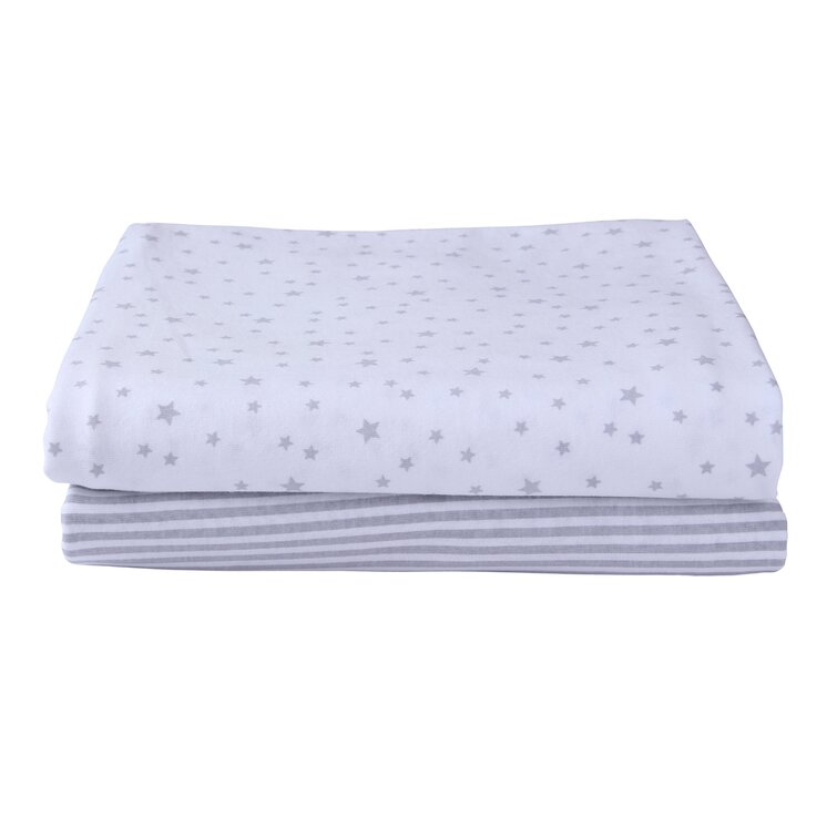Stars And Stripes 100% Cotton Jersey - Piece Fitted Sheet
