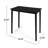 Dark Gray Bar Table, Minimalist For Outdoor Deck, 41 , 41" Height, Assembly Required