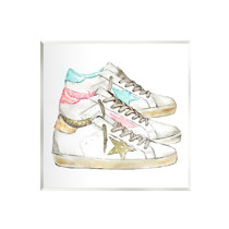 Hatcher and Ethan Prints 'Contemporary Neutral Sneaker Paint