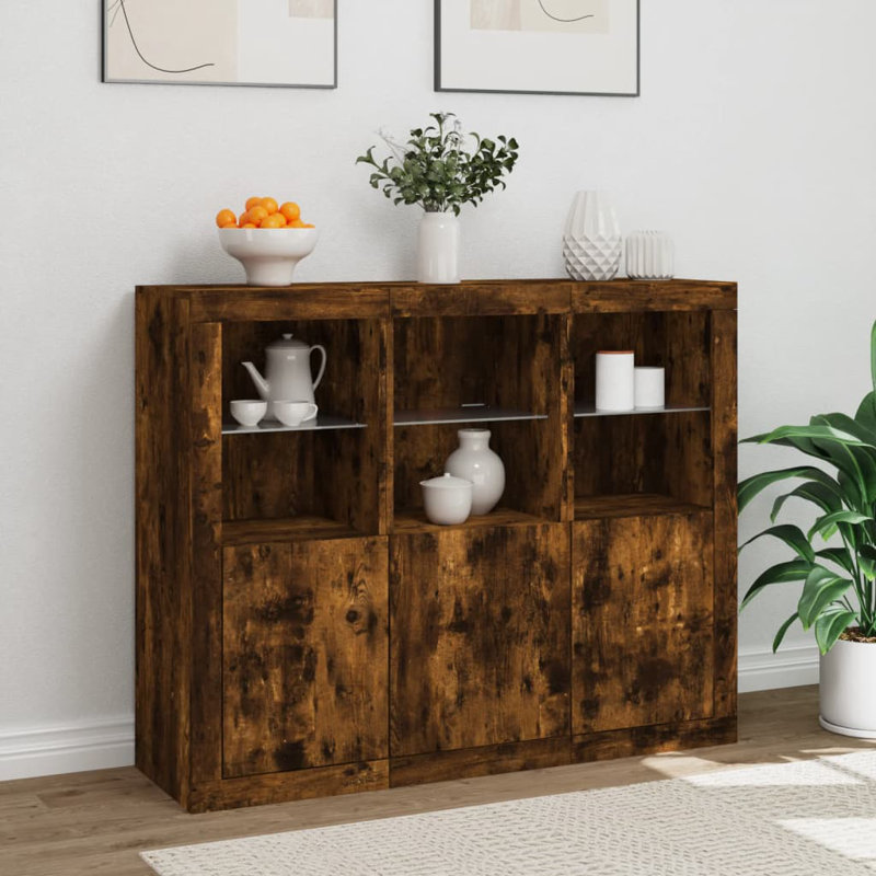Azima 123cm Sideboard, Smoked Oak