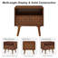 Table de chevet 22 po Mid-Century Modern-133421903