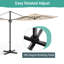 Parasol de patio en porte-à-faux à DEL 10 pi 10 pouces-238791157
