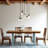 Odie Farmhouse Two-Tone Dining Table
